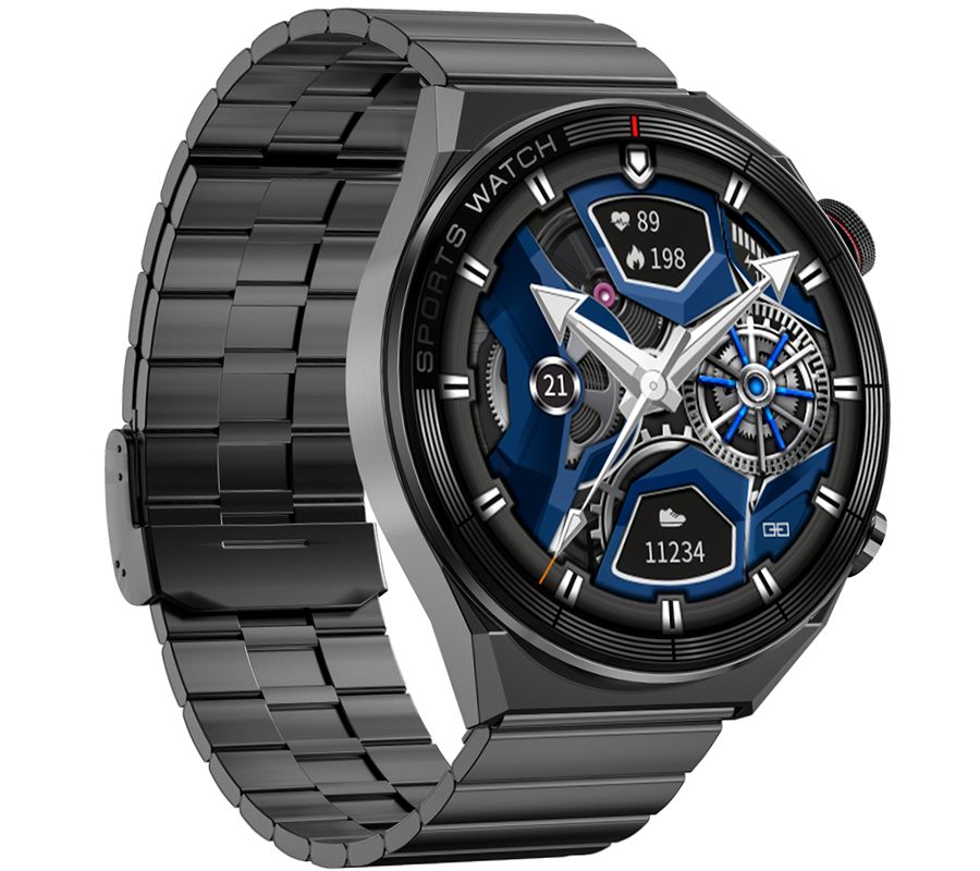 Smartwatch Rubicon RNCE99 Black Metal + Silicon SMARUB194