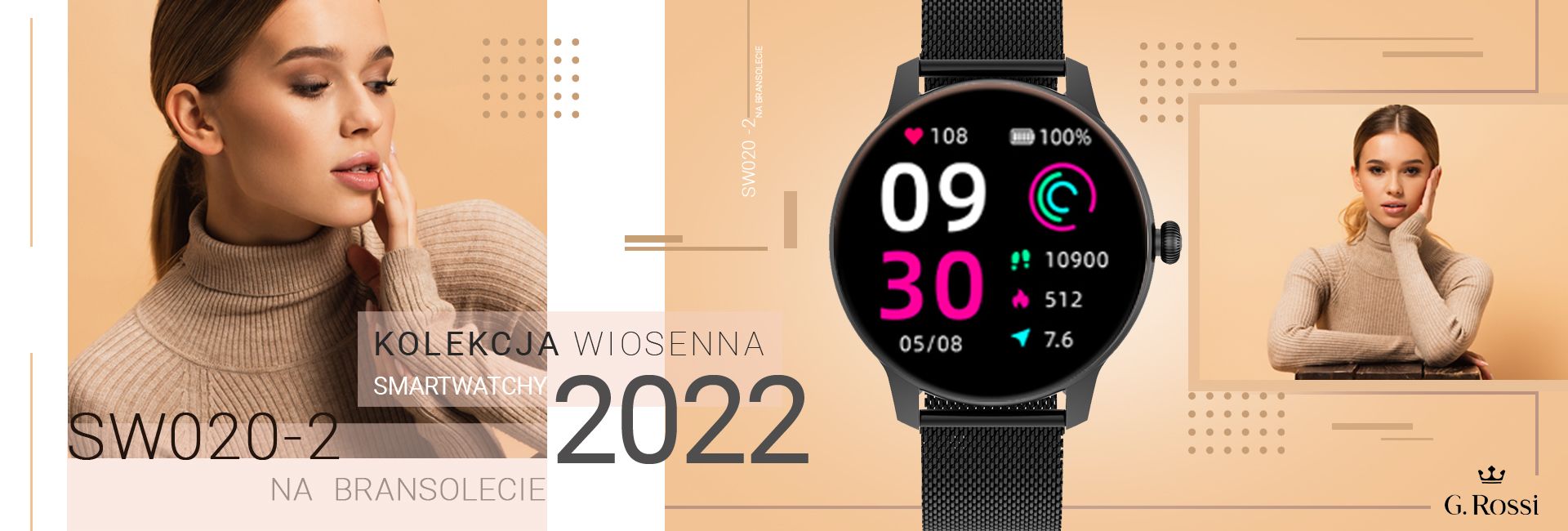 Zegarek SMARTWATCH G.ROSSI SW020-2