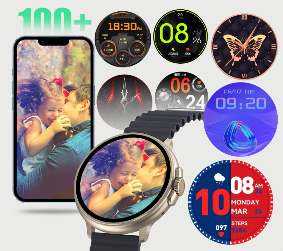 Smartwatch Damski RUBICON RNCF15 Tytan/Light Latte SMARUB260