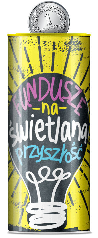 puszka skarbonka " Świetlana przyszłość" |  SP-027