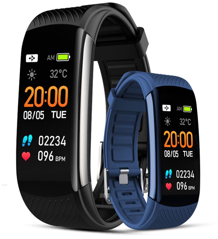 Smartwatch GIEWONT Czarno Granatowy 2 Paski GW200-6