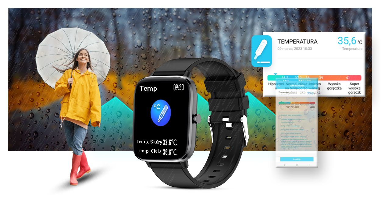 Smartwatch Giewont Czarny GW230-2