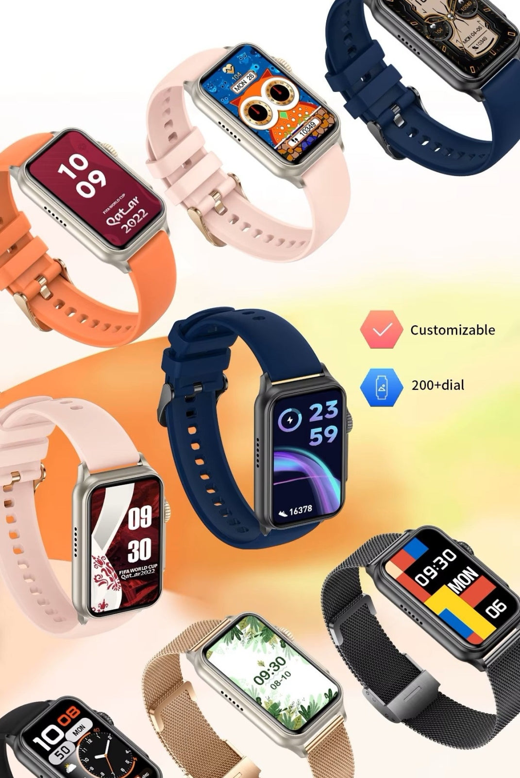 Smartwatch Damski RUBICON RNCF06 Black SMARUB215