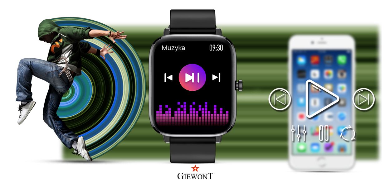 Smartwatch Giewont Czarny GW230-2