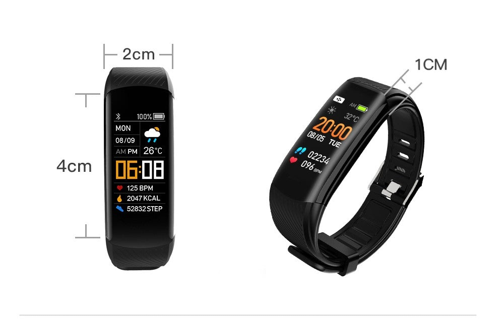 Smartwatch GIEWONT Czarno Różowy 2 Paski GW200-4