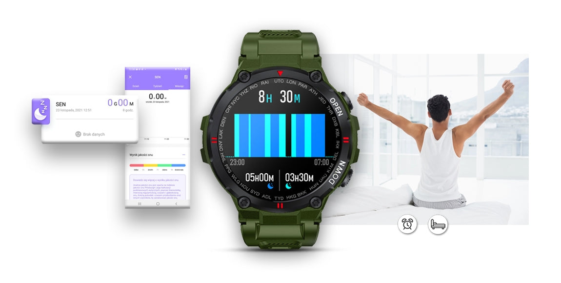 Smartwatch GIEWONT Zielony GW430-3