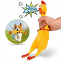 Gumowy kurczak piszczący – gryzak dla psa XL, 37 cm