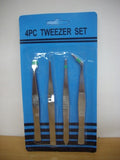 pincety precyzyjne - zestaw 4szt. - 4176/887040/SIM2687