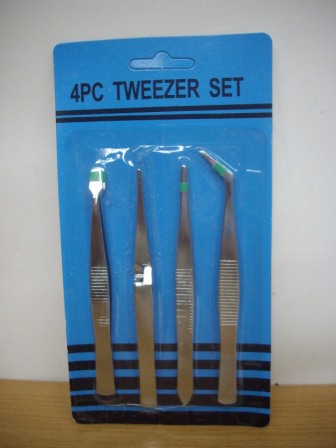 pincety precyzyjne - zestaw 4szt. - 4176/887040/SIM2687