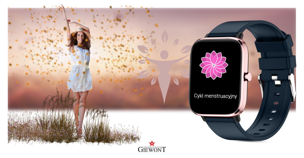 Smartwatch Giewont Różowo-Granatowy GW230-5
