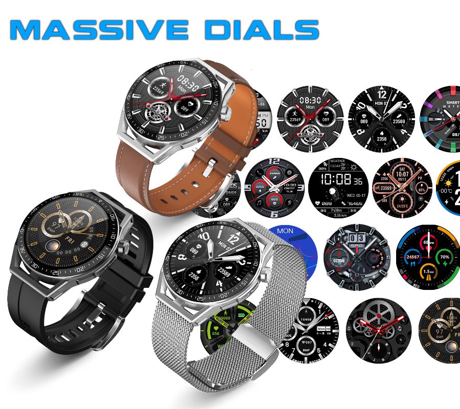 Smartwatch  Rubicon RNCE88-2 Czarny- Czarny Pasek Silikonowy + Czarna Bransoleta