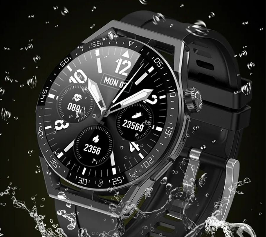 Smartwatch  Rubicon RNCE88-2 Czarny- Czarny Pasek Silikonowy + Czarna Bransoleta