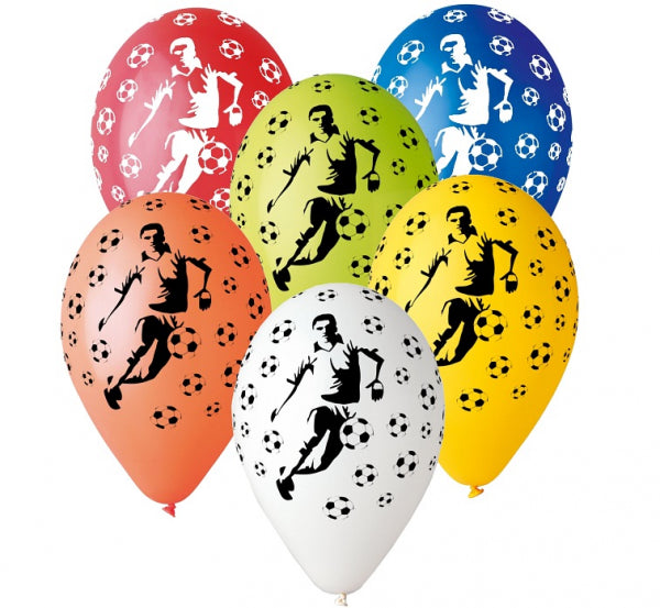 balony Premium "Piłkarze" 12" 5szt.