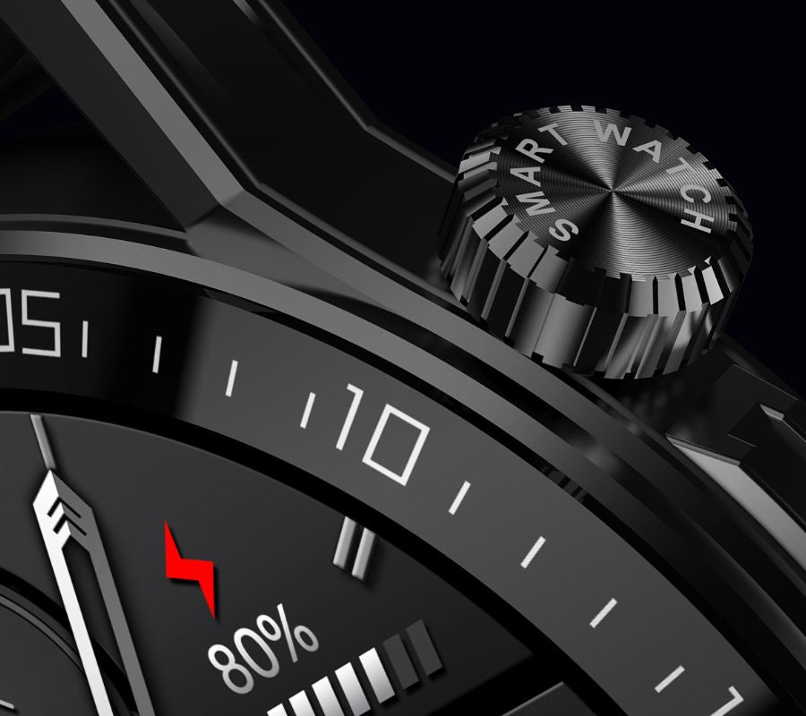 Smartwatch  Rubicon RNCE88-2 Czarny- Czarny Pasek Silikonowy + Czarna Bransoleta