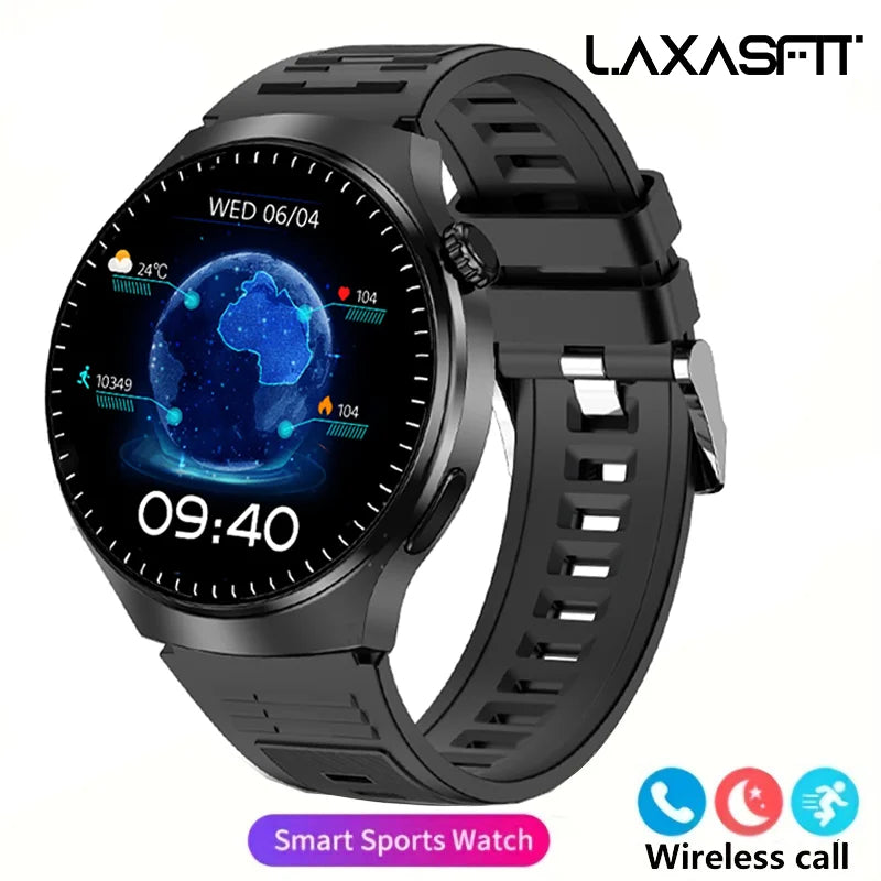 Smartwatch LAXASFIT GT4 Pro - Stalowa Bransoleta Szkło Szafirowe