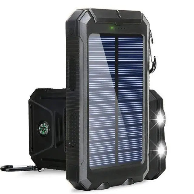 Solarny Powerbank 80000mAh z Mocną Latareką LED i Kompasem - Outdoor