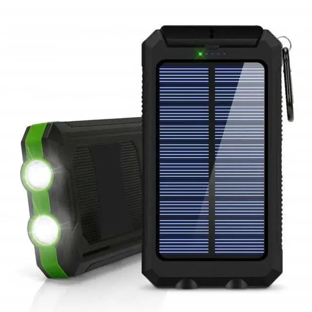 Solarny Powerbank 80000mAh z Mocną Latareką LED i Kompasem - Outdoor