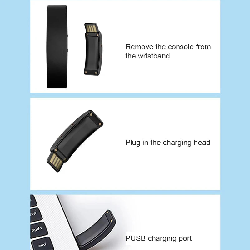 Opaska Fitness Sportowa - Krokomierz Budzik Wibracyjny