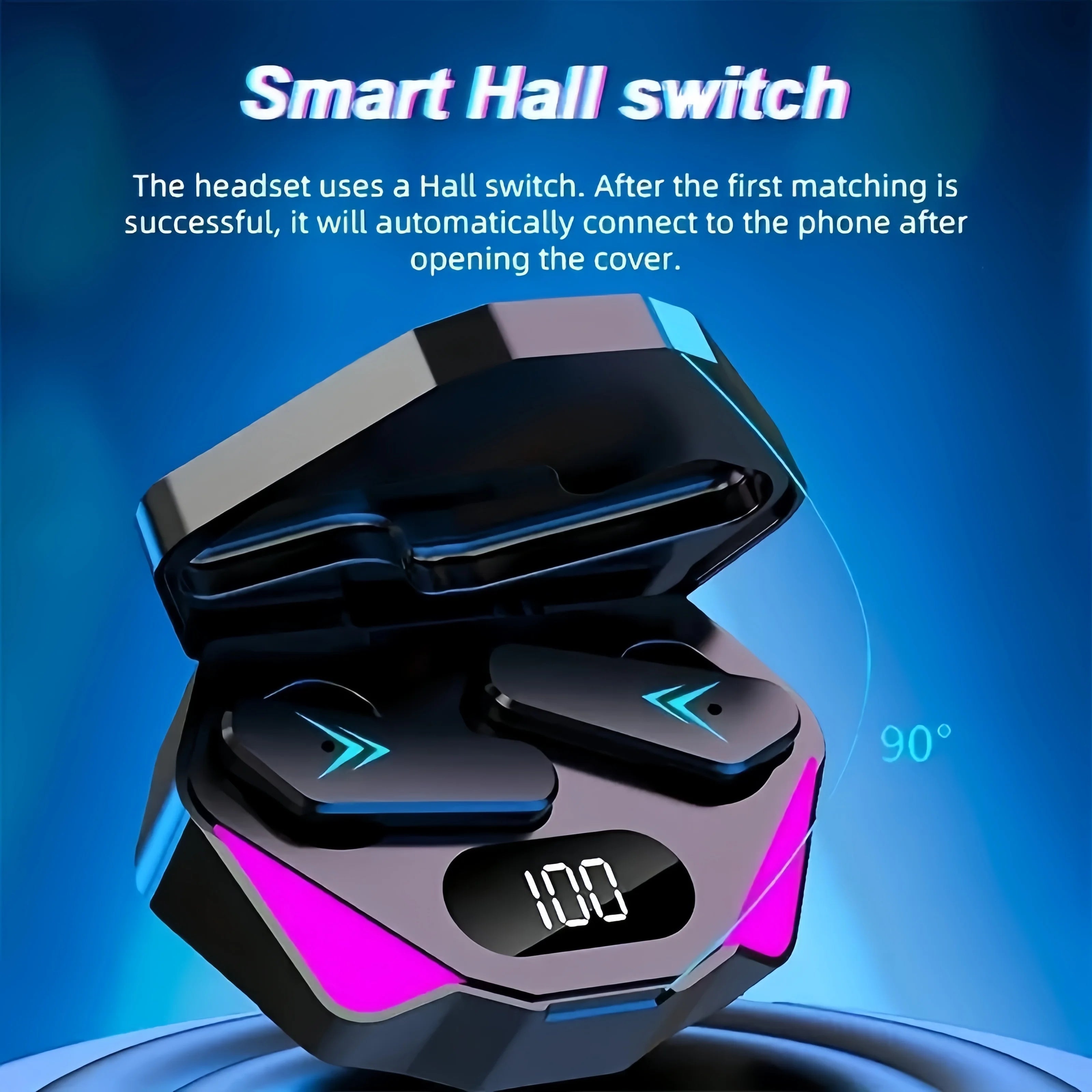 Słuchawki Bluetooth TWS X15 z Wyświetlaczem LED - Bezprzewodowe Douszne Gaming