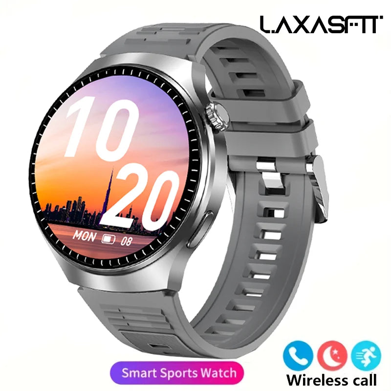 Smartwatch LAXASFIT GT4 Pro - Stalowa Bransoleta Szkło Szafirowe