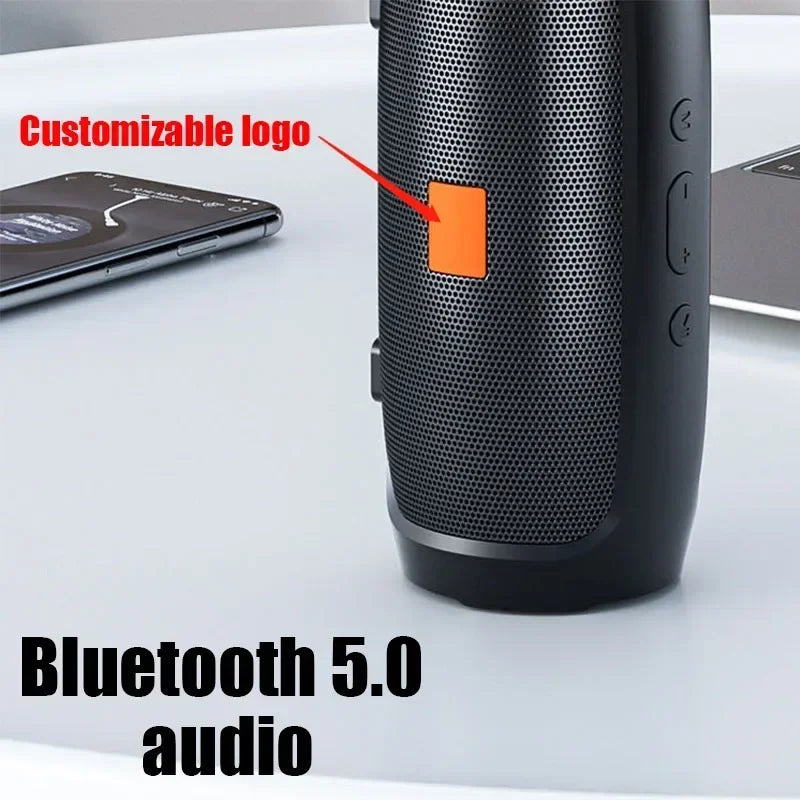 Przenośny głośnik Bluetooth z subwooferem - dźwięk stereo - radio FM - karta TF
