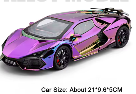 Model Samochodu Sportowego REVUELTO 1:24 - Metalowy z Dźwiękiem i Światłem