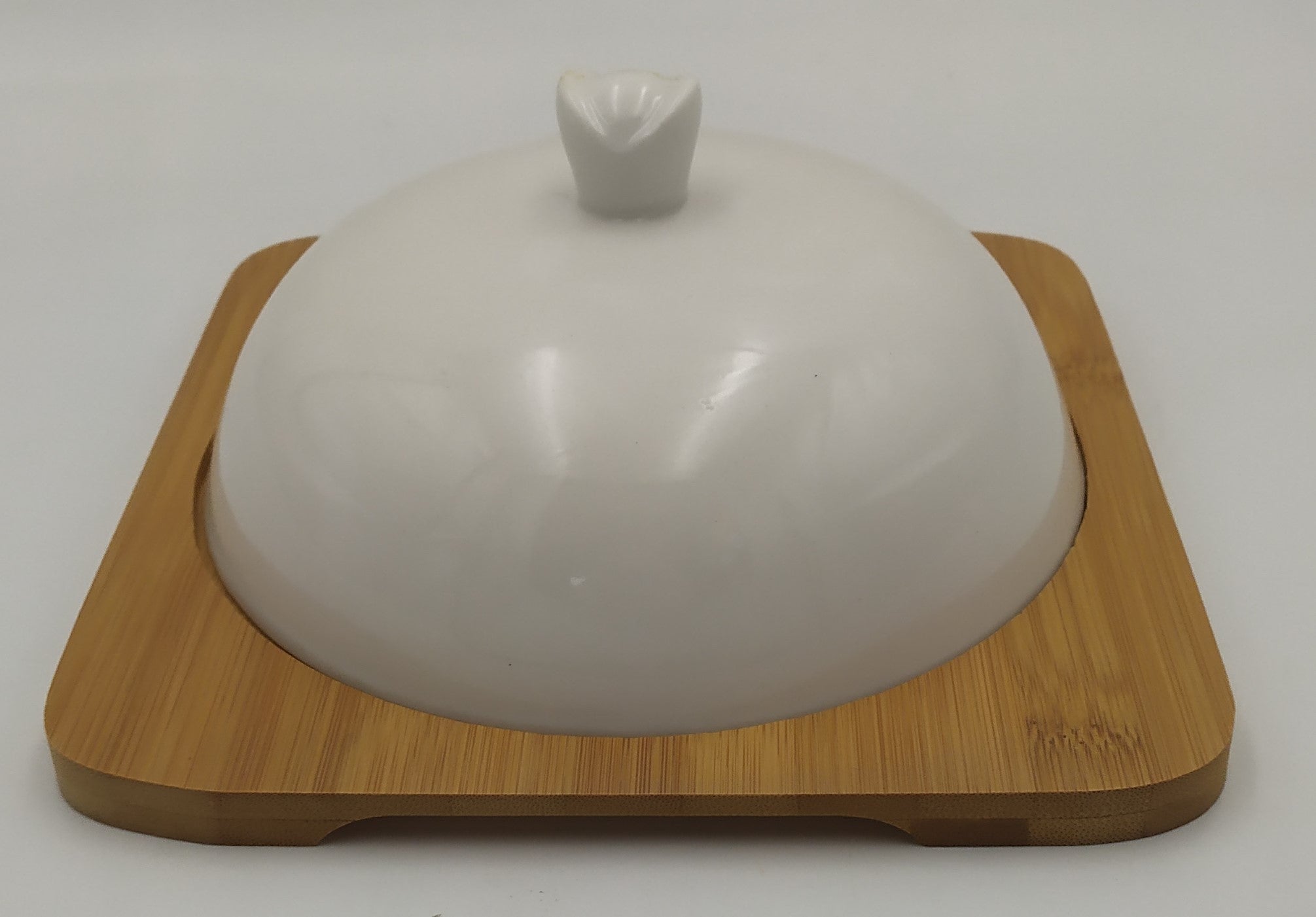 naczynie z podstawką bambusową  17x8cm |  XY-592