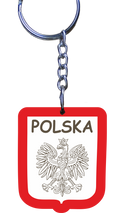 brelok drewniany 5 szt. Polska 4 cm.
