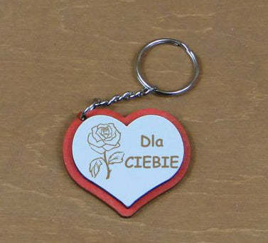 brelok 5 szt. drewniany Dla Ciebie 5 cm. | 7945