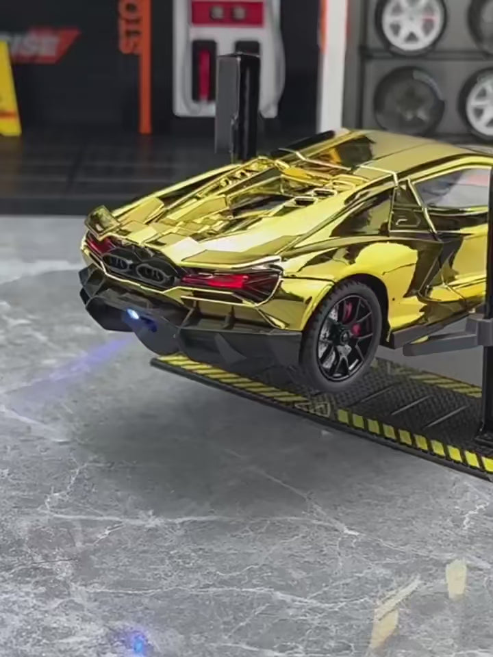 Model Samochodu Sportowego REVUELTO 1:24 - Metalowy z Dźwiękiem i Światłem