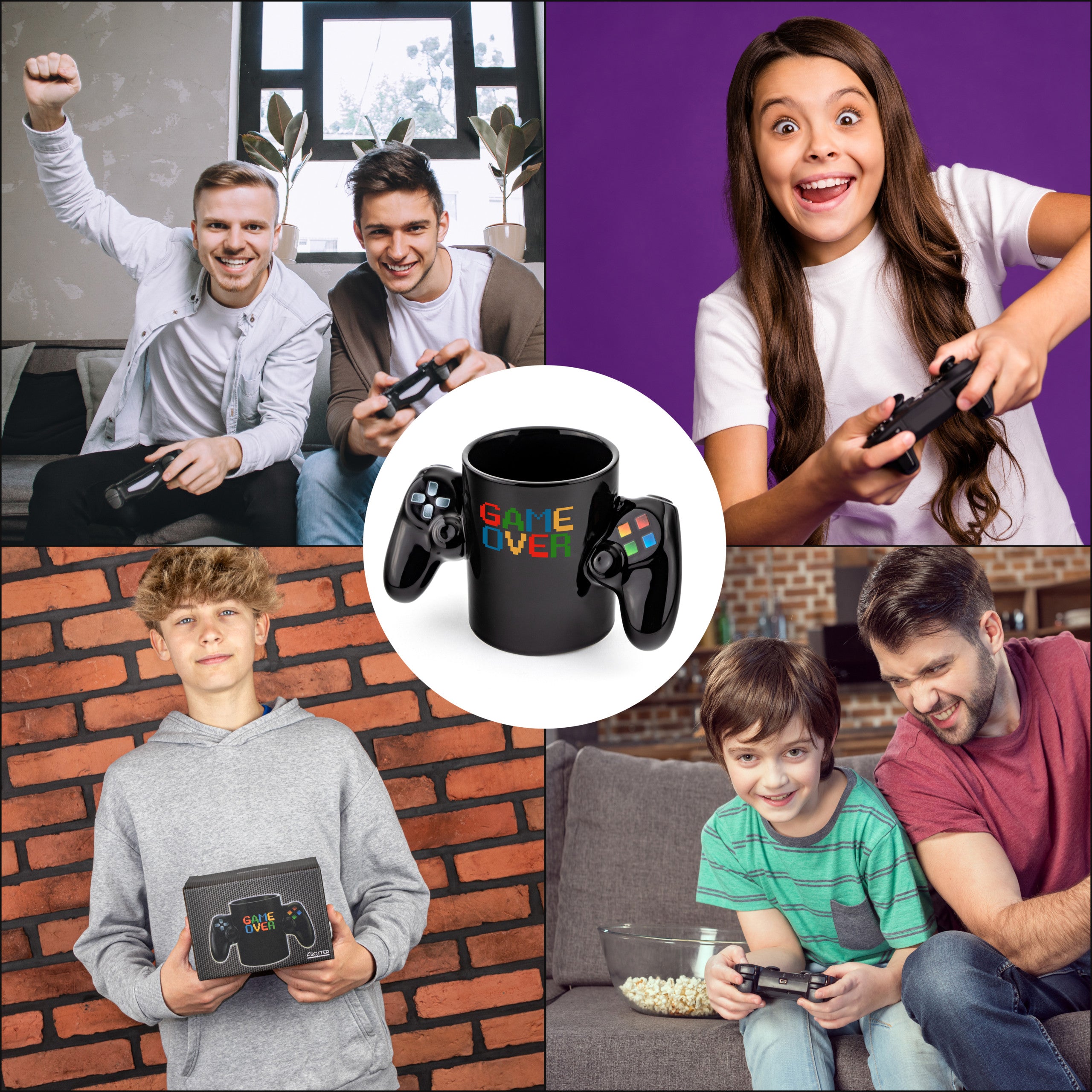 Zestaw Prezentowy Gracza - Kubek Podkładka Brelok Pad - dla fana gier